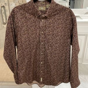 Large mens Natural Issue wrinkle free shirt